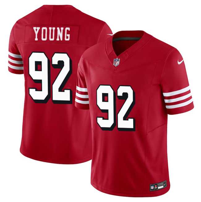 Men & Women & Youth San Francisco 49ers #92 Chase Young New Red 2023 F.U.S.E. Limited Jersey,We sell and wholesale Men & Women & Youth San Francisco 49ers #92 Chase Young New Red 2023 F.U.S.E. Limited Jersey on line form chian!